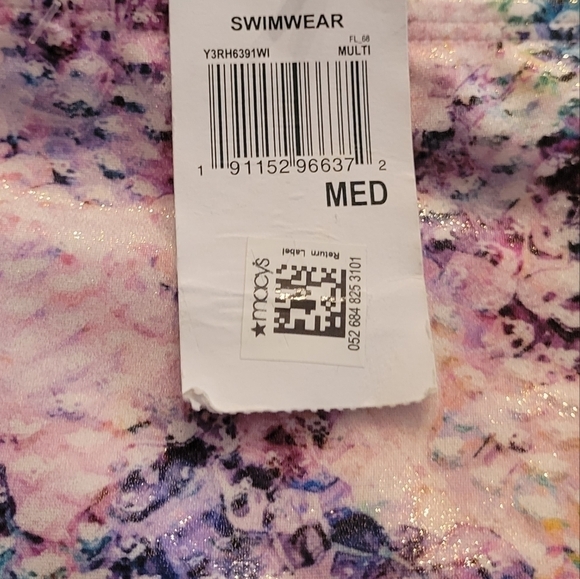 Rachel Roy Snake Print Highwaist Bikini PushUp Glitter Sparkle, Size M NWT - Picture 8 of 9